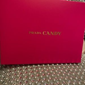 PRADA CANDY Pink Makeup Pouch travel bag cosmetic toiletry vanity case